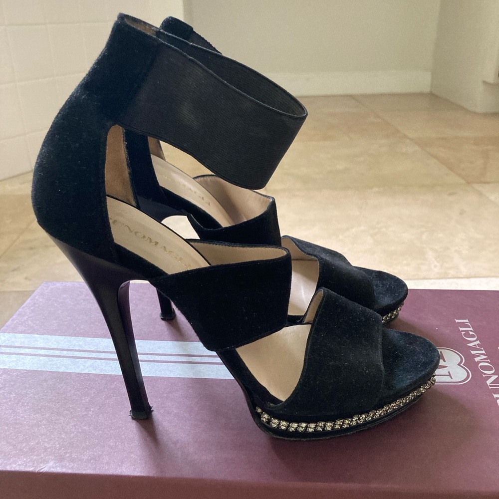 Brunomagli Elegant Black Stiletto Heels